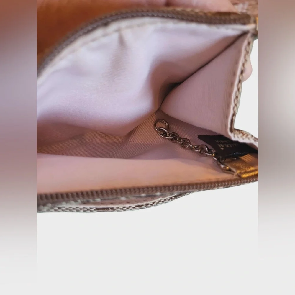 Coach Tan and Brown Signature Coin Purse - Picture 6 of 10